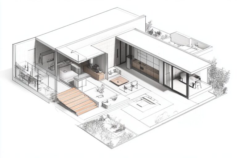 plano de distribución de una vivienda proyecto de yola rodriguez interiorismo malaga